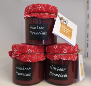 Himbeer Marmelade Gläser